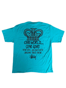 Stussy One World Tee "Teal"