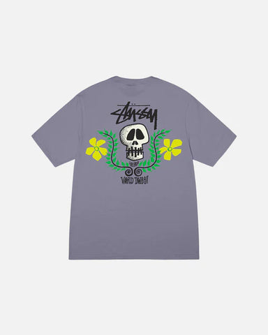 Stussy Skull Crest Tee "Mauve"