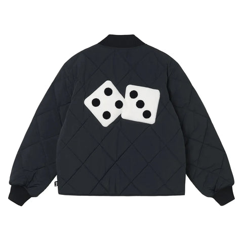 Stussy Dice Quilted Liner Jacket "Black"