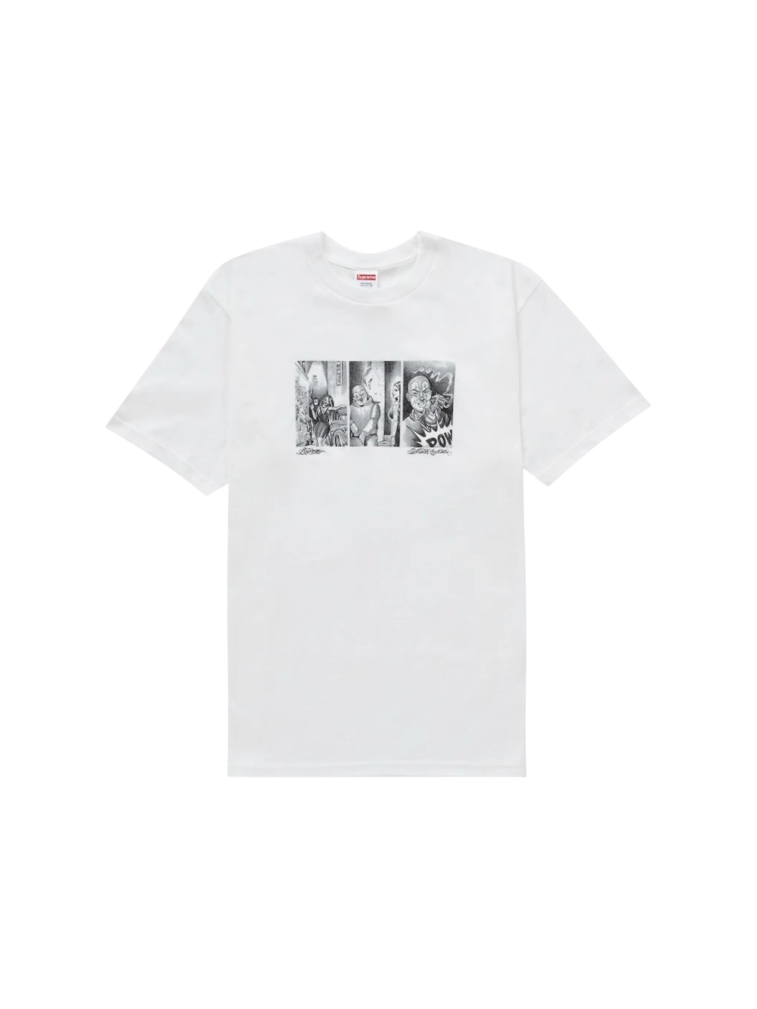 Supreme "Mister Cartoon Pow" Tee White