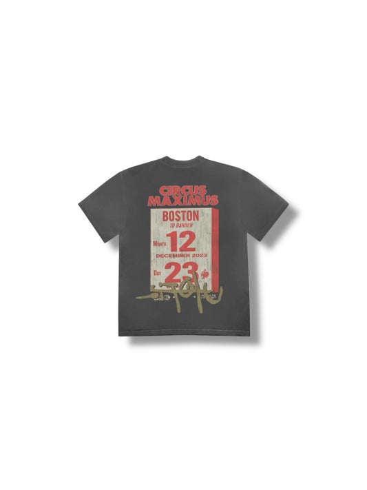 Travis Scott Circus Maximus Boston Tee "Black"