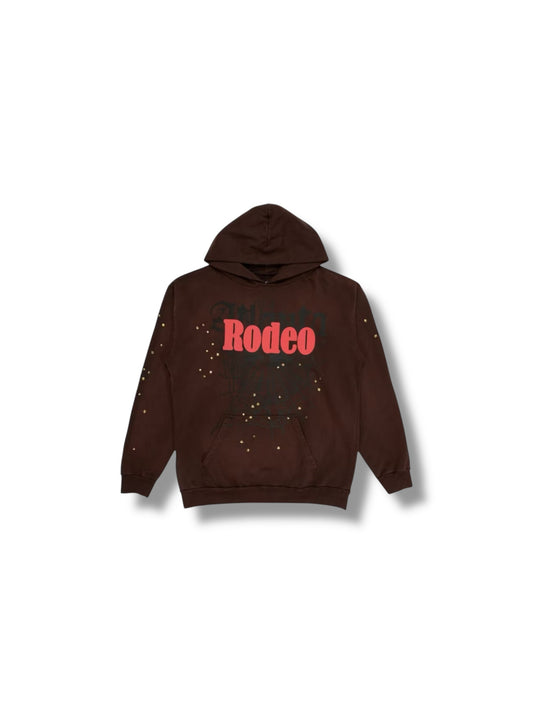 Sp5der x Cactus Jack Rodeo Web Hoodie "Brown"