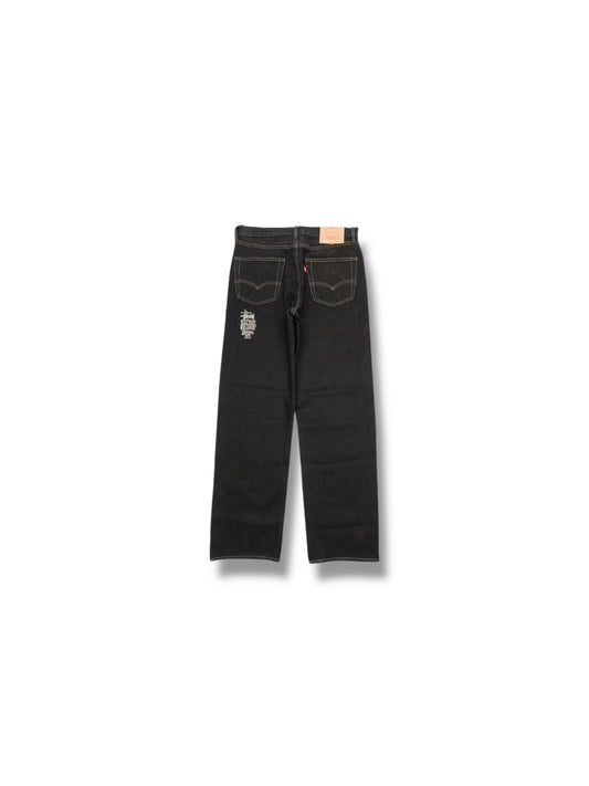 Stussy Levis Crispy Rinse 568 Jeans "Black/Brown" (USED)