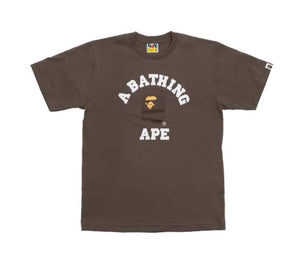 Bape College Tee "Brown"