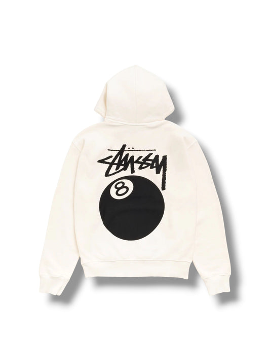 Stussy 8 Ball Garment Dyed Hoodie "Bone"