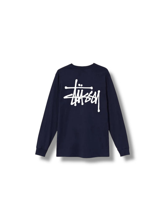 Stussy Basic LS Tee "Navy"