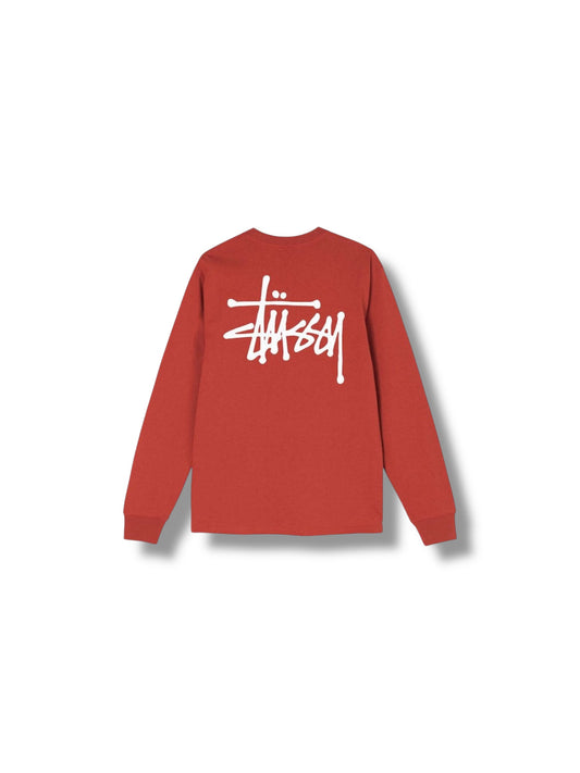 Stussy Basic LS Tee "Brick"