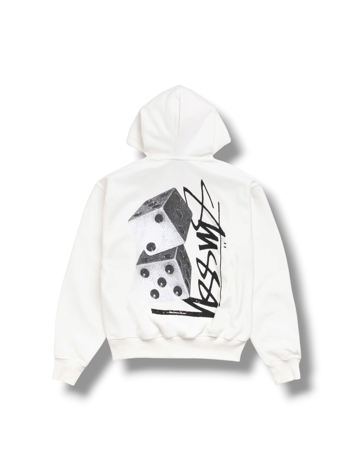 Stussy Zip Up Hoodie Tall Dice "Off-White"