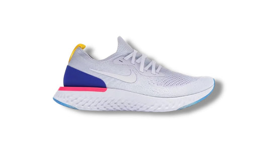 Nike Epic React Flyknit "White Racer Blue Pink Blast" (USED)