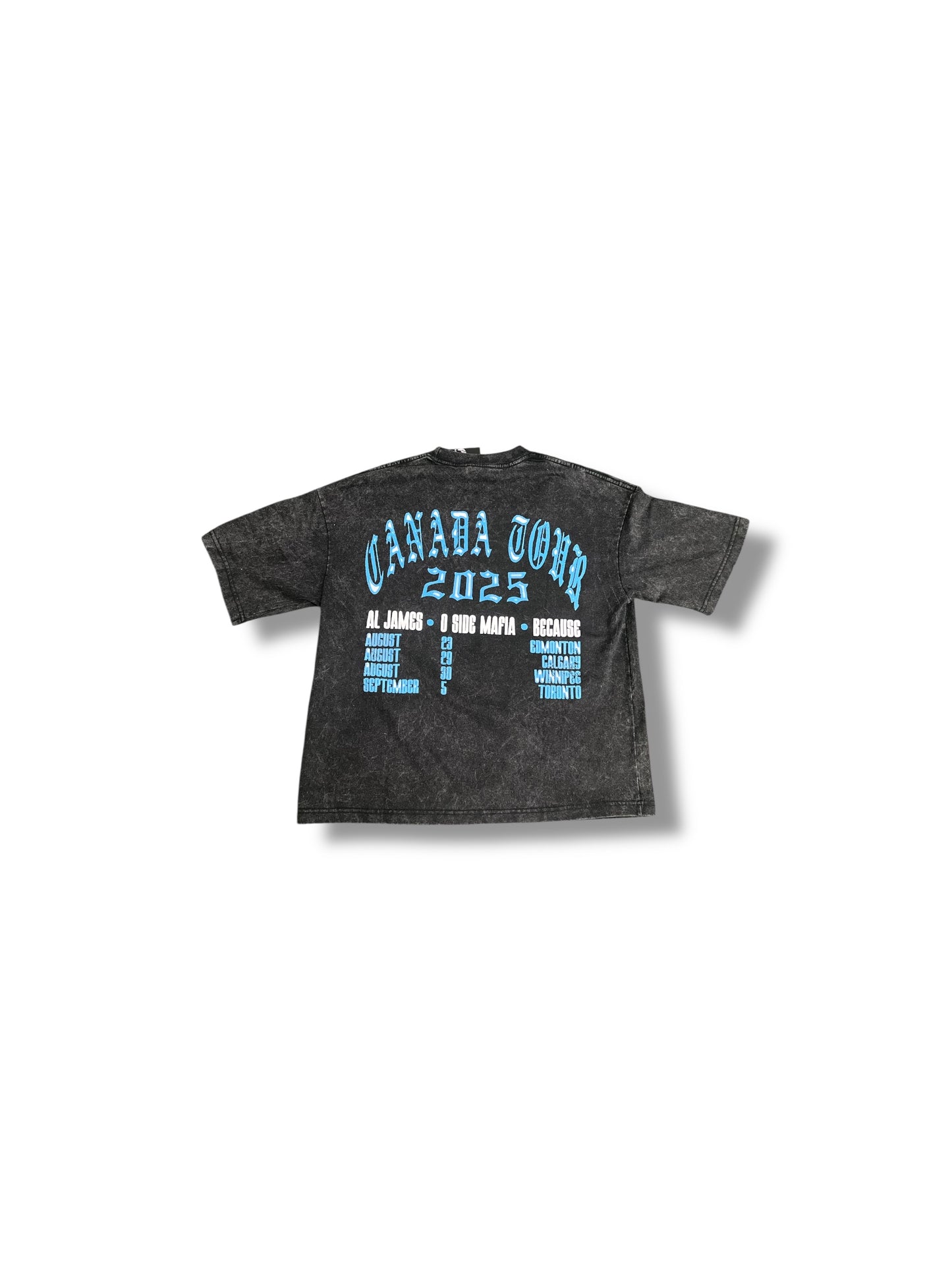 Al James x O Side Mafia x Because Tee "Canada Tour" (Black)