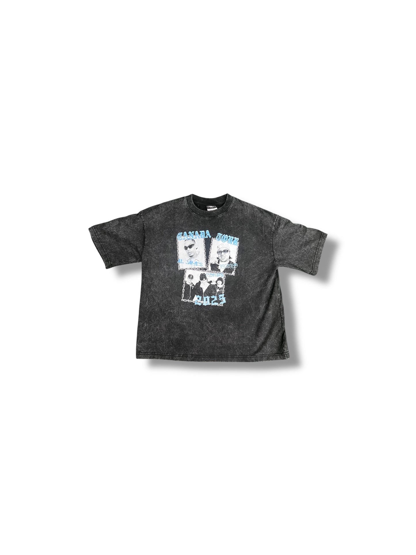 Al James x O Side Mafia x Because Tee "Canada Tour" (Black)