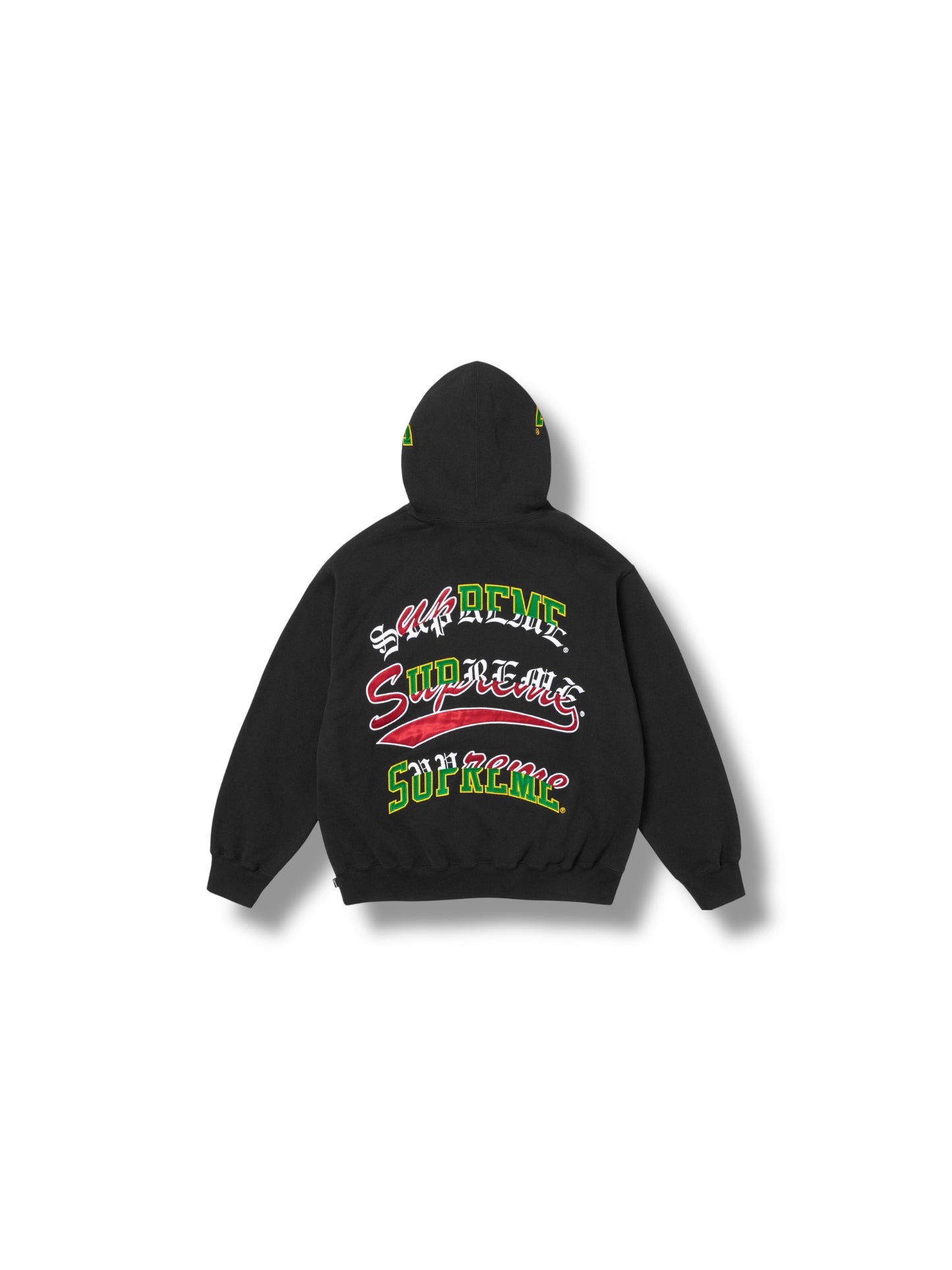 Supreme Multi Logos Hoodie "Black"