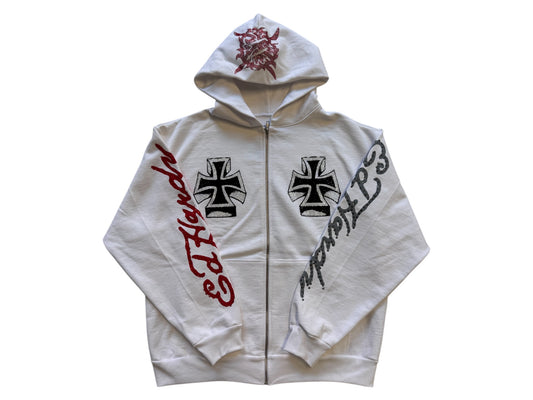 Ed Hardy x Ken Karson Hoodie "White" (ComplexCon Exclusive)