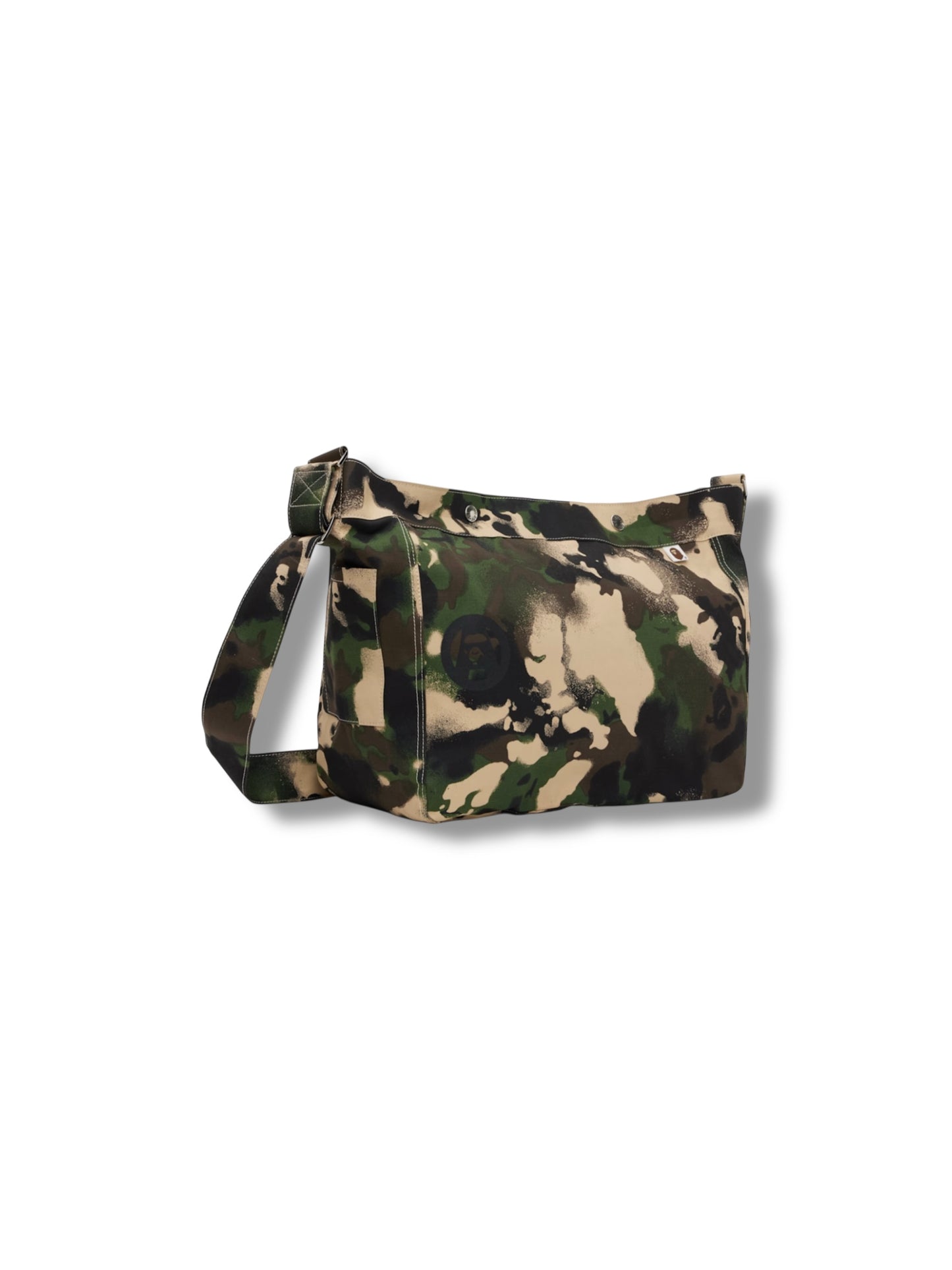 BAPE Green Map Camo Shoulder Bag