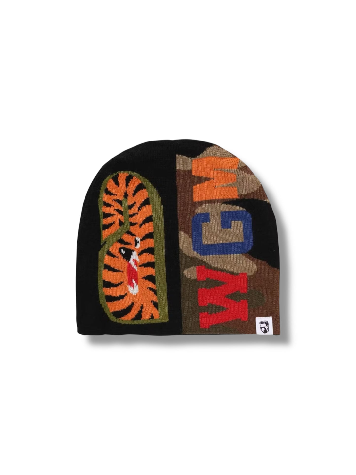 BAPE Black/Green 1st Shark Knit Beanie