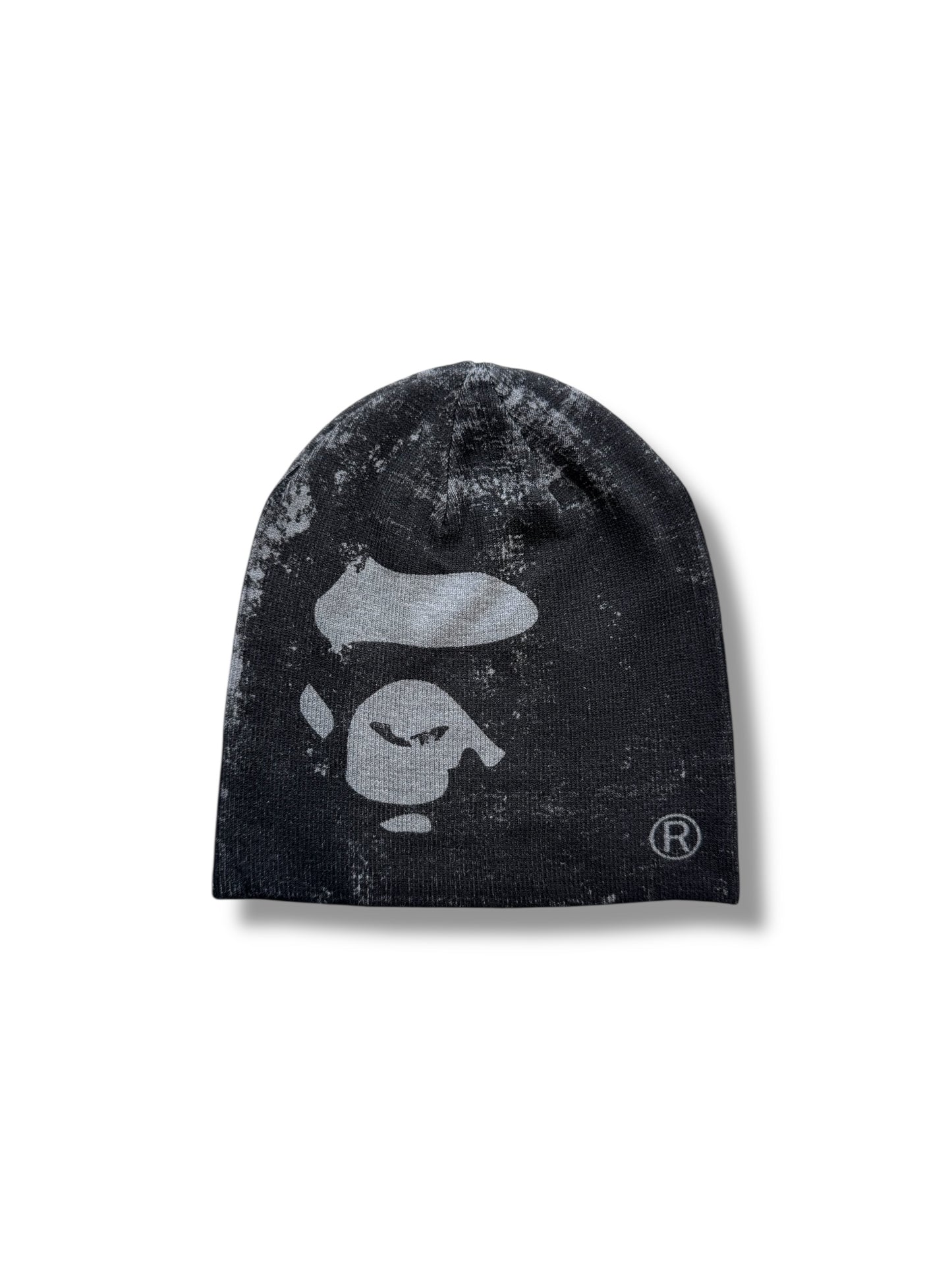 BAPE Gray Ape Head Knit Beanie