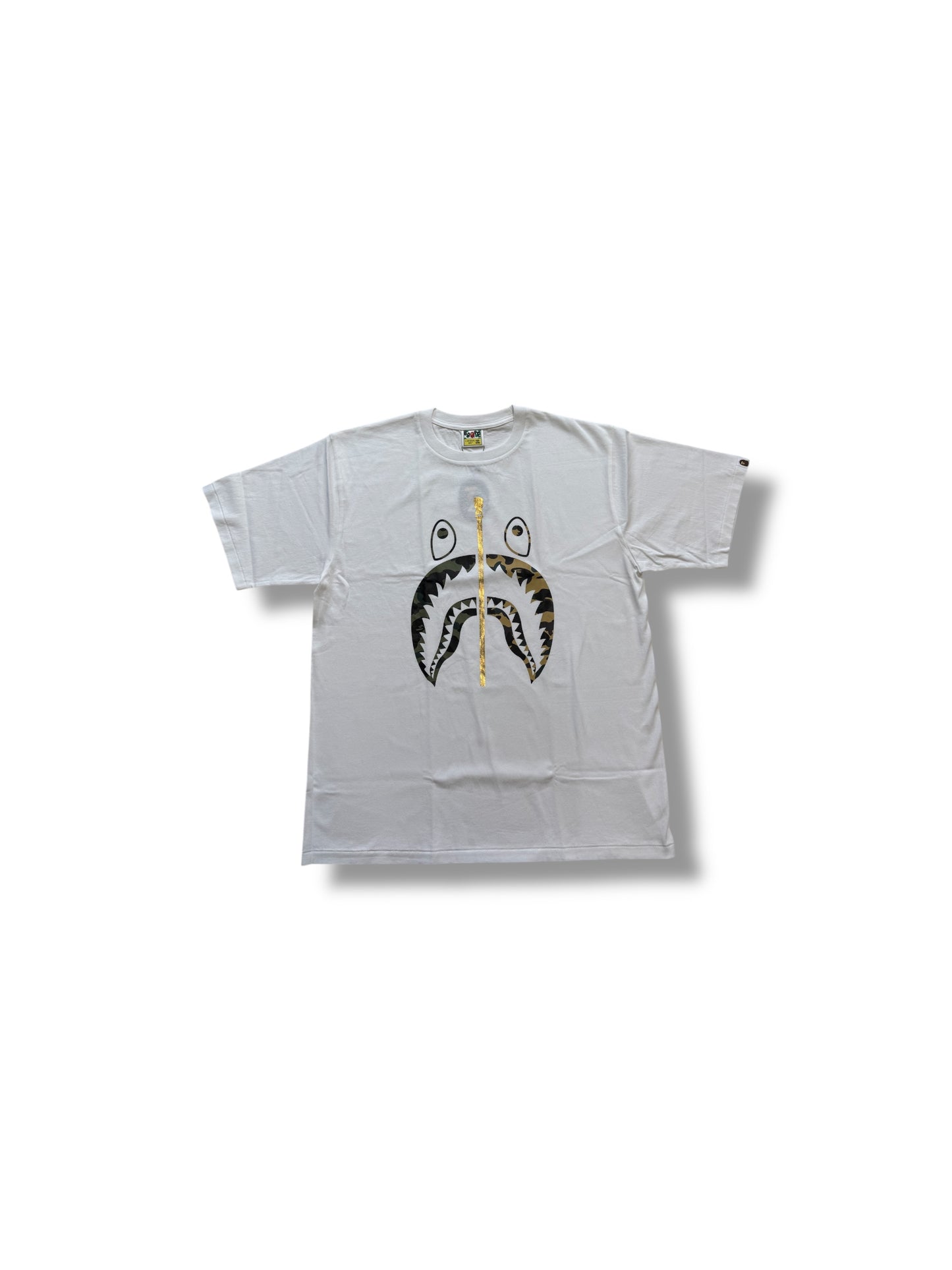 BAPE White 1st Camo Separate Shark White Tee