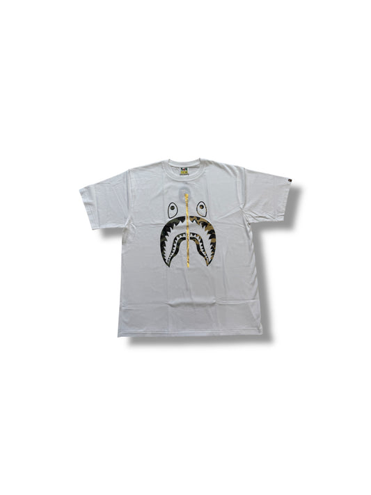 BAPE White 1st Camo Separate Shark White Tee