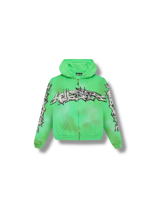 Hellstar Grafitti Zip-Up "Green"