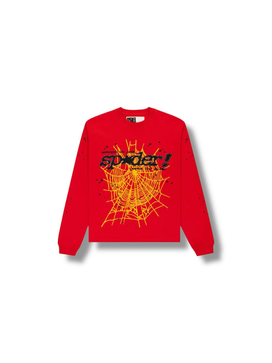 Sp5der Punk V2 Longsleeve "Red"