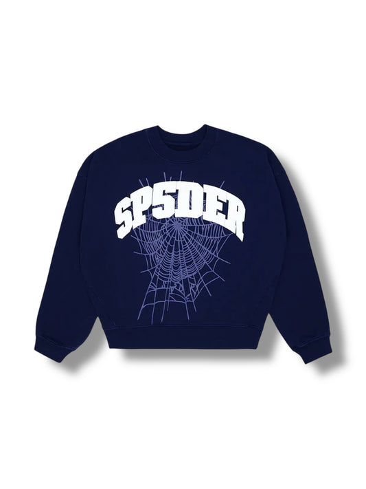 Sp5der Web Crewneck "Navy"
