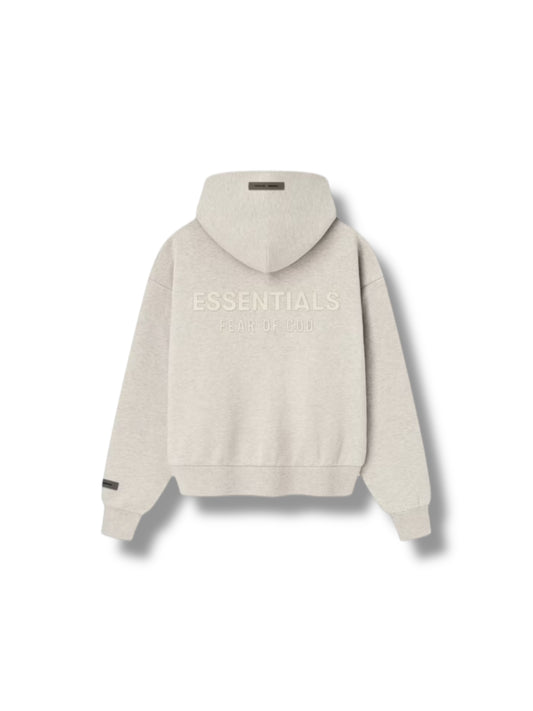 Fear Of God Essentials Zip Up Hoodie FW25 "Heatherstone"