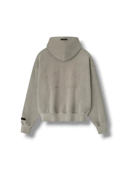 Fear of God Essentials Embroidered Zip Up "Grey"