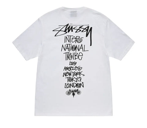 Stussy Tribe Stack Tee "White"