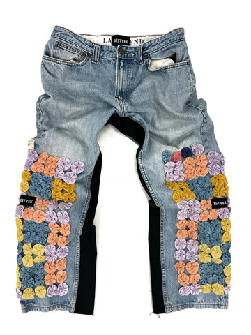 Bistyek-ism 1 of 1 Flowers Denim Pants