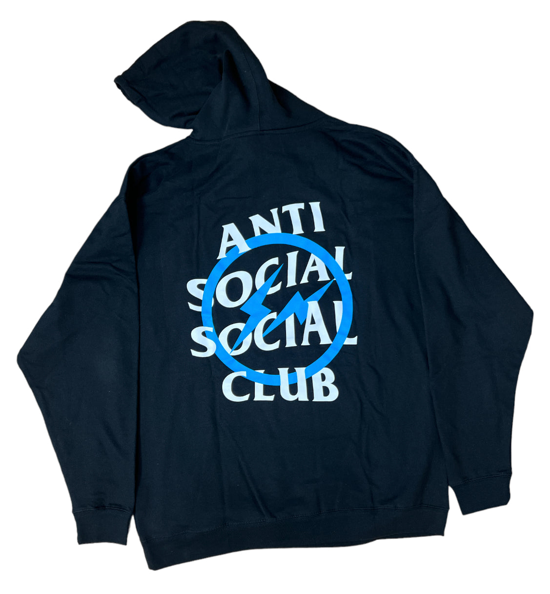Anti Social Social Club Blue Fragment Hoodie "Black"