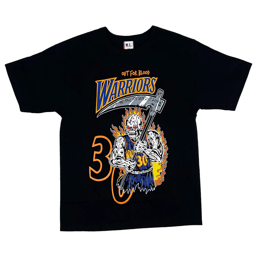 Warren Lotas Warriors Out For Blood Curry Tee "Black"