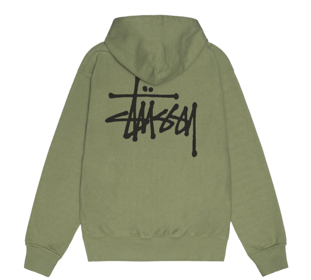 Stussy Basic Logo Hoodie "Olive"