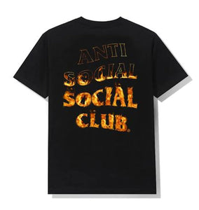 Anti Social Social Club Fire Inside Tee "Black"