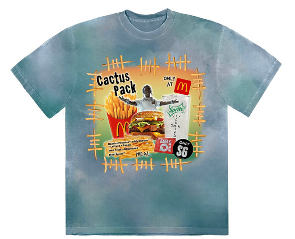 Cactus Jack x Mcdonalds Bootleg Vintage Tee "Blue Tie Dye"