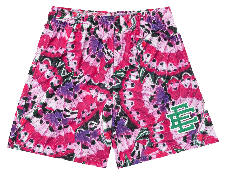 Eric Emanuel Pink Butterfly Shorts