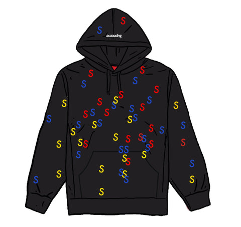 Supreme "Embroided S Hooded Sweatshirt"