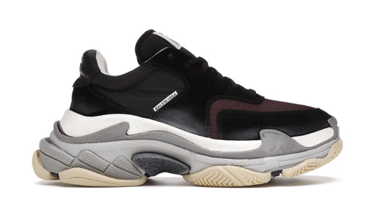 Balenciaga Triple S "Black Burgundy White"