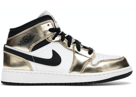 Jordan 1 Mid "Metallic Gold" GS