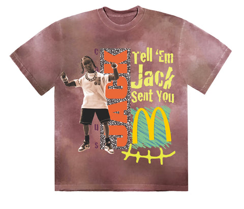 Cactus Jack x Mcdonalds Smile Tee "Berry Tie Dye"