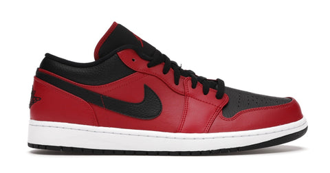 Jordan 1 Low "Reverse Bred Pebbled Swoosh"