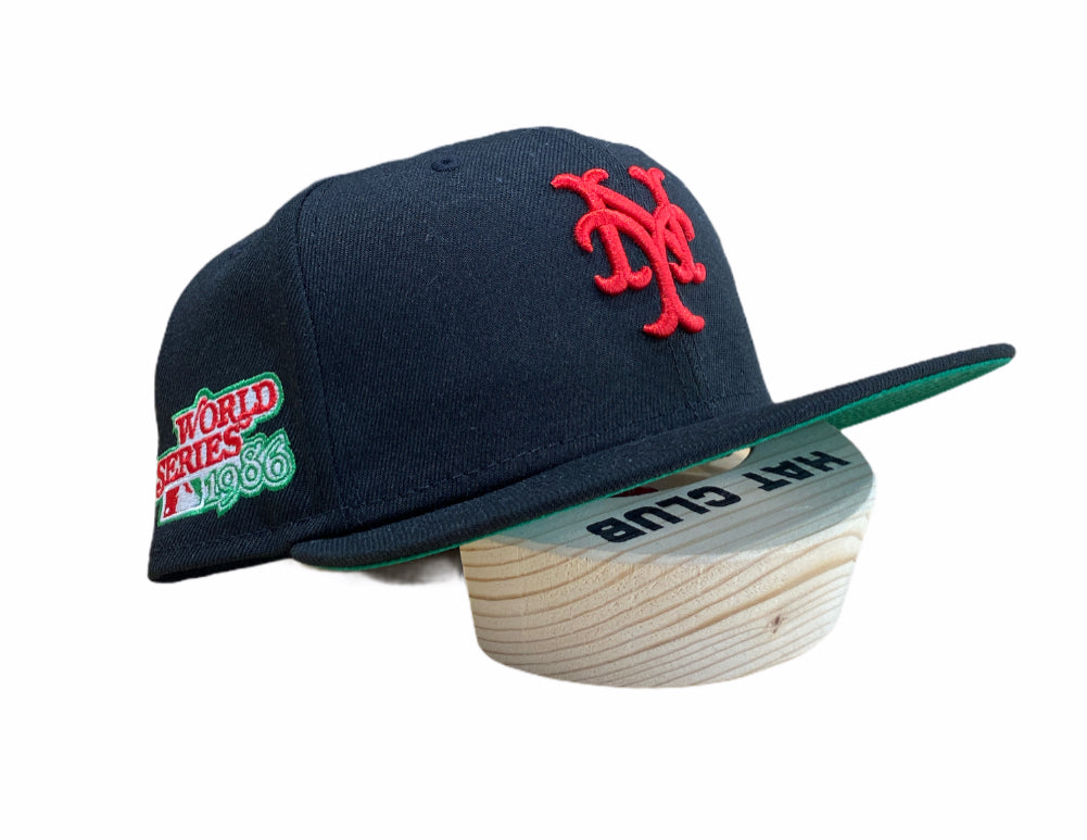 New York Mets WS1986 "Black-Green UV" Fitted Hat