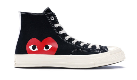 Converse x CDG Chuck Taylor High Black (USED)