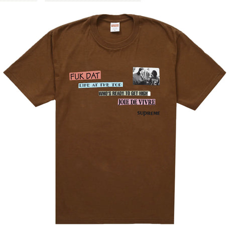 Supreme Joie De Vivre Tee "Brown"