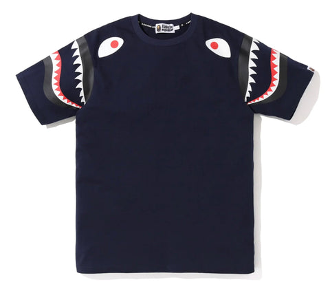 Bape Shark Shoulder Tee "Black"