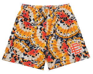 Eric Emanuel Orange Butterfly Shorts