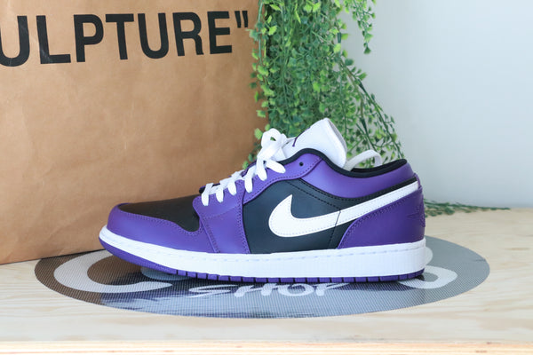 Jordan 1 Low "Black/Purple" (USED)