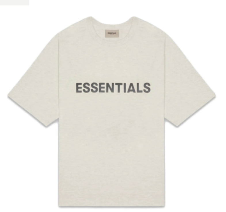 Fear of God Essentials Front Logo "Light Oatmeal"