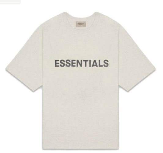 Fear of God Essentials Front Logo "Light Oatmeal"