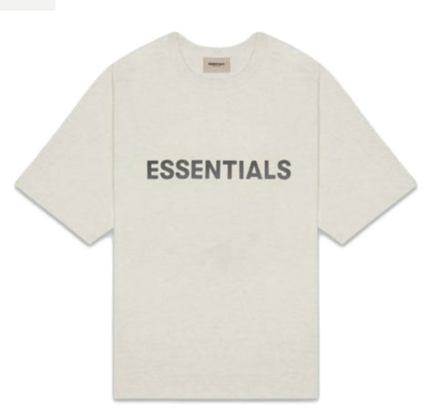 Fear of God Essentials Front Logo "Light Oatmeal"