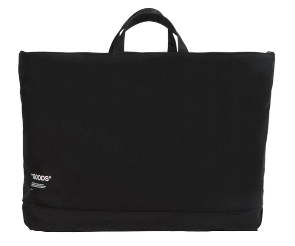 OFF-WHITE Quote Tote Bag "GOODS" Black